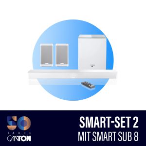 Canton Smart-Set 2 | Sub 8 Weiß hochglanz