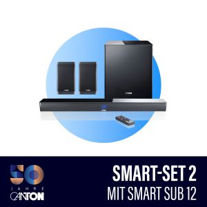 Canton Smart-Set 2 | Sub 12 Schwarz hochglanz