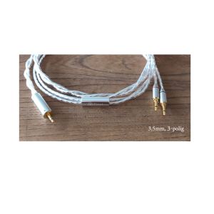 Final Audio Design 5,0 m versilbertes Kabel 3,5mm Klinke 3-polig